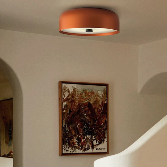 Nordic Retro Flush Mount Ceiling Light with LED Technology – Minimalist Design for Cozy Ambiance, Multiple Sizes Available