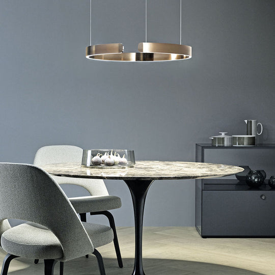 Modern Circle LED Pendant Light – Sleek Metal Ceiling Light Fixture for Contemporary Hanging Illumination, 40cm/60cm/80cm Options