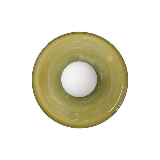 Variant image for Modern Round Flush Mount Ceiling Light – Elegant Glass Fixture for Contemporary Interiors-5