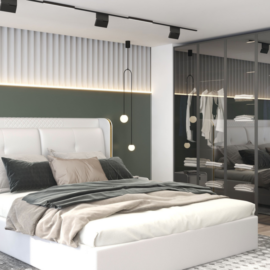 Modern 2-Light Glass Pendant Light with U-Shaped Metal Bracket for Living Room and Bedroom - Stylish Hanging Lights