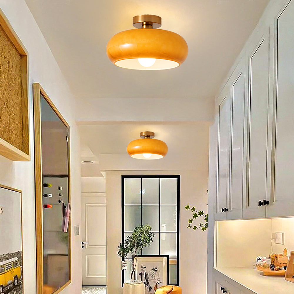 Elegant Vintage Round Glass Ceiling Lights
