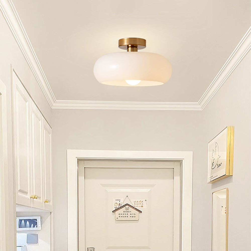 Elegant Vintage Round Glass Ceiling Lights