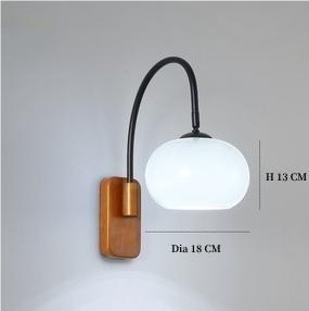 Bauhaus Persimmon Glass Wall Lamp – Modern & Stylish Lighting