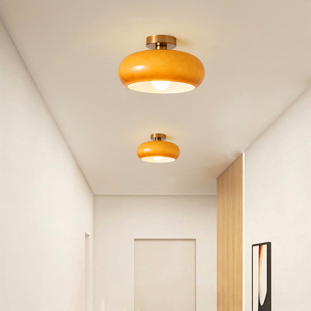 Elegant Vintage Round Glass Ceiling Lights