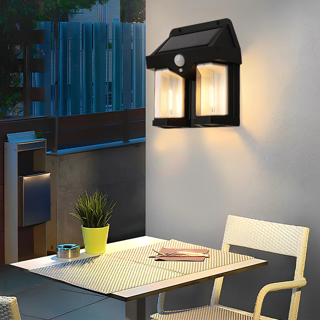 Variant image for Solar Outdoor Wall Lantern with Motion Sensor – Eco-Friendly Dusk to Dawn Lighting for Gardens and Porches-5