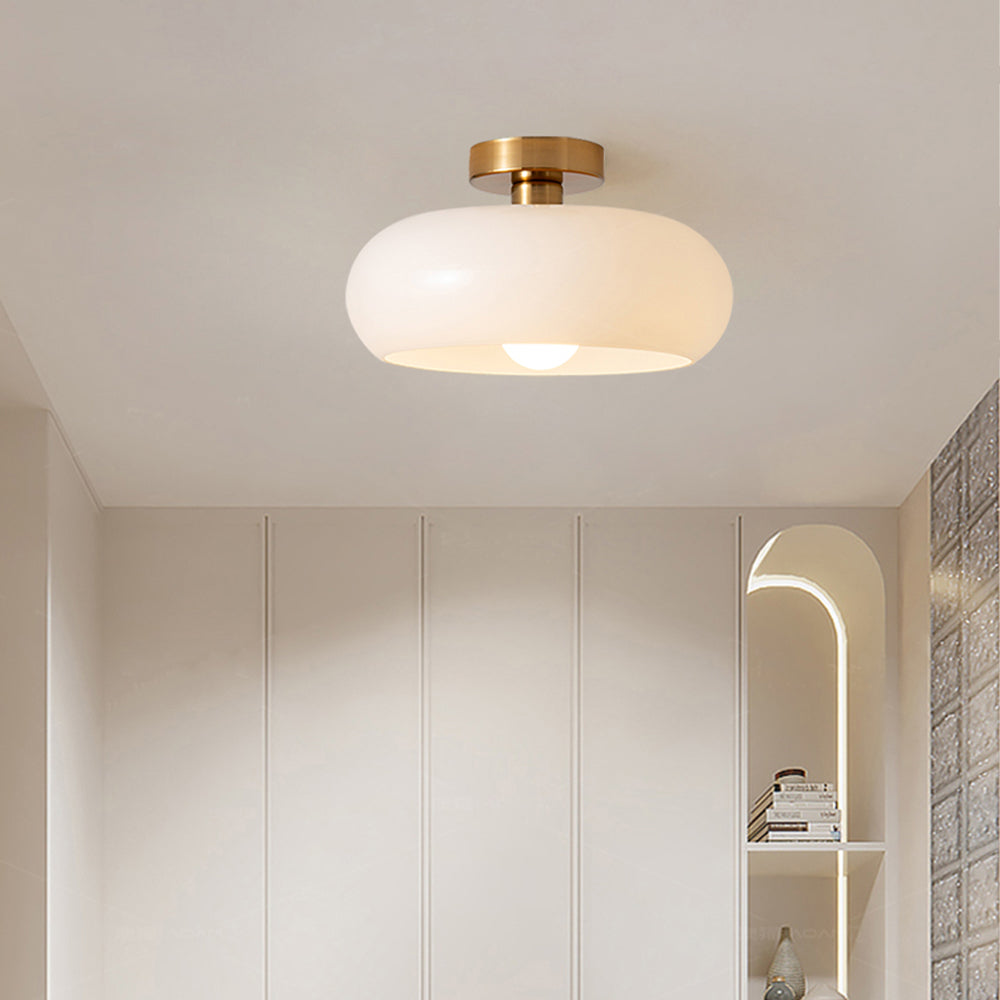 Elegant Vintage Round Glass Ceiling Lights