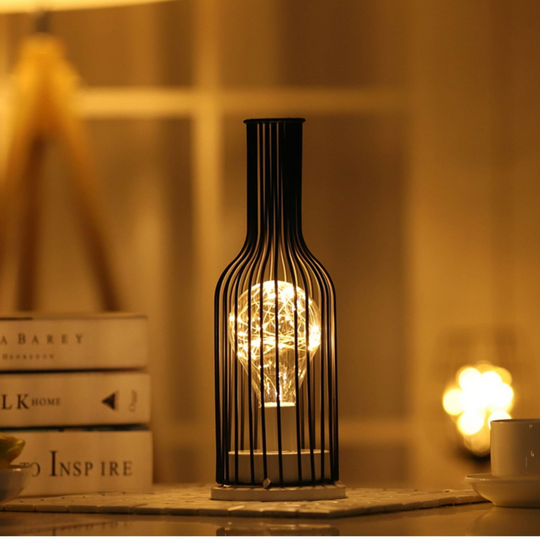 Wireless LED Lamp with Adjustable Brightness – Modern Steel Design for Cozy Atmosphere and Long Battery Life