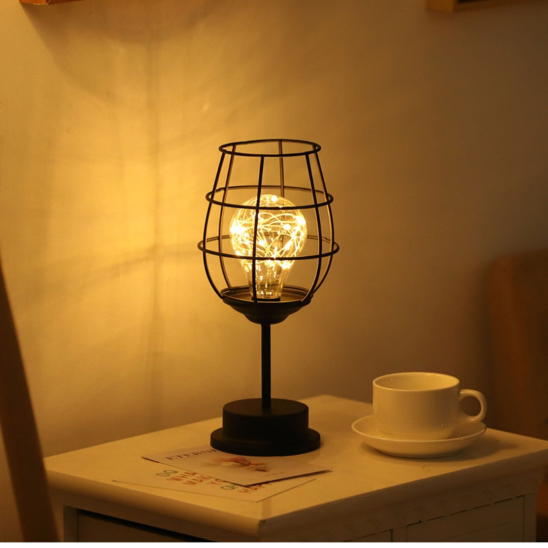 Wireless LED Lamp with Adjustable Brightness – Modern Steel Design for Cozy Atmosphere and Long Battery Life
