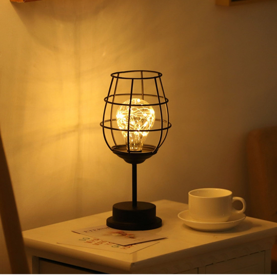 Wireless LED Lamp with Adjustable Brightness – Modern Steel Design for Cozy Atmosphere and Long Battery Life