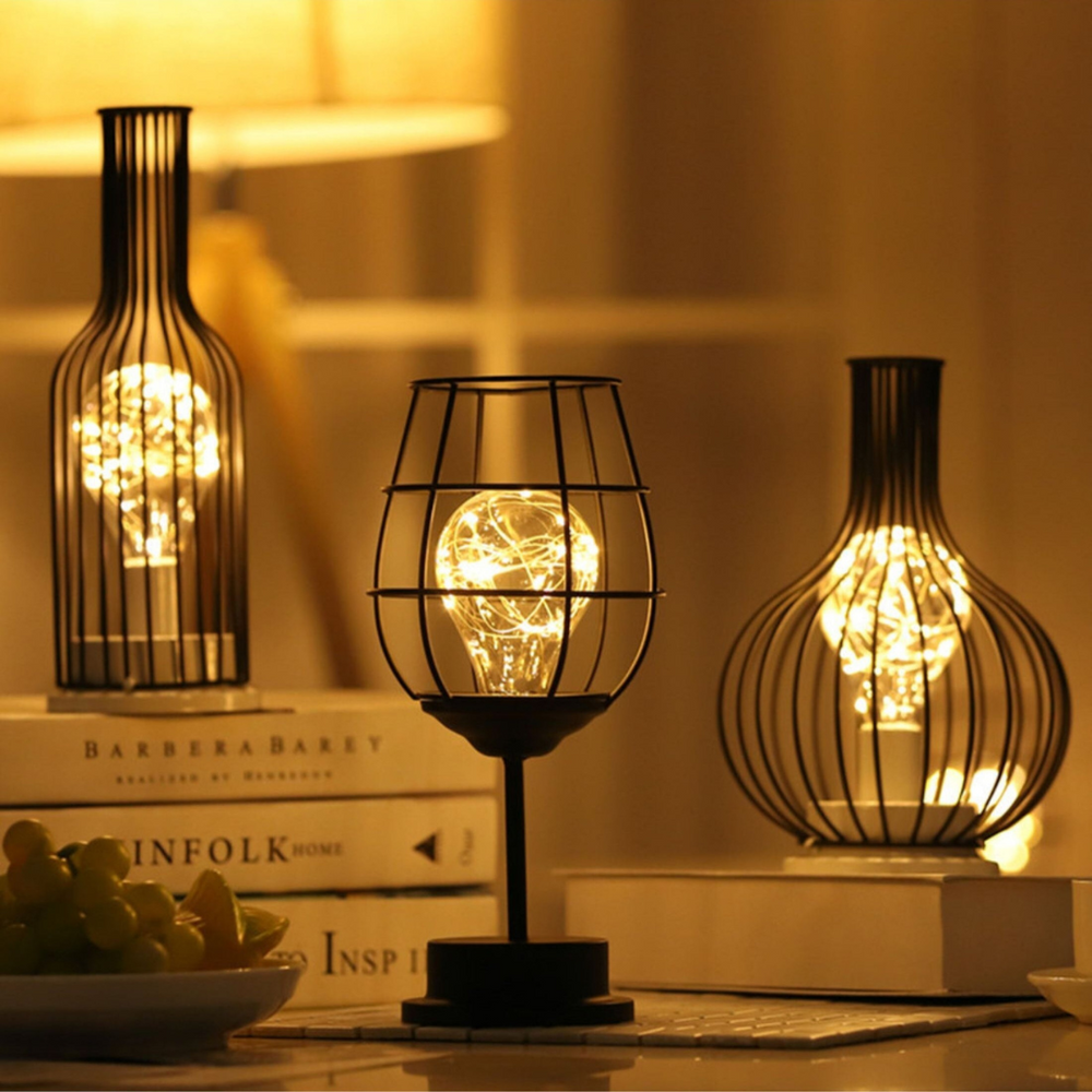 Wireless LED Lamp with Adjustable Brightness – Modern Steel Design for Cozy Atmosphere and Long Battery Life