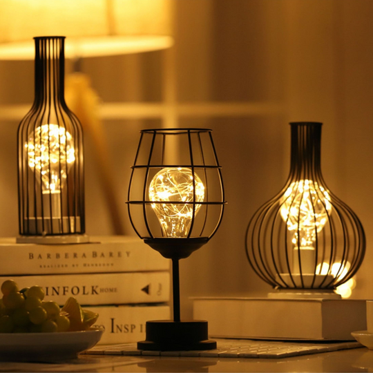 Wireless LED Lamp with Adjustable Brightness – Modern Steel Design for Cozy Atmosphere and Long Battery Life