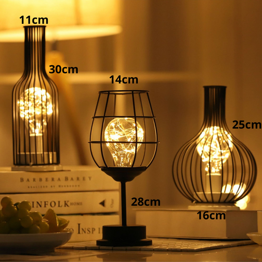Wireless LED Lamp with Adjustable Brightness – Modern Steel Design for Cozy Atmosphere and Long Battery Life