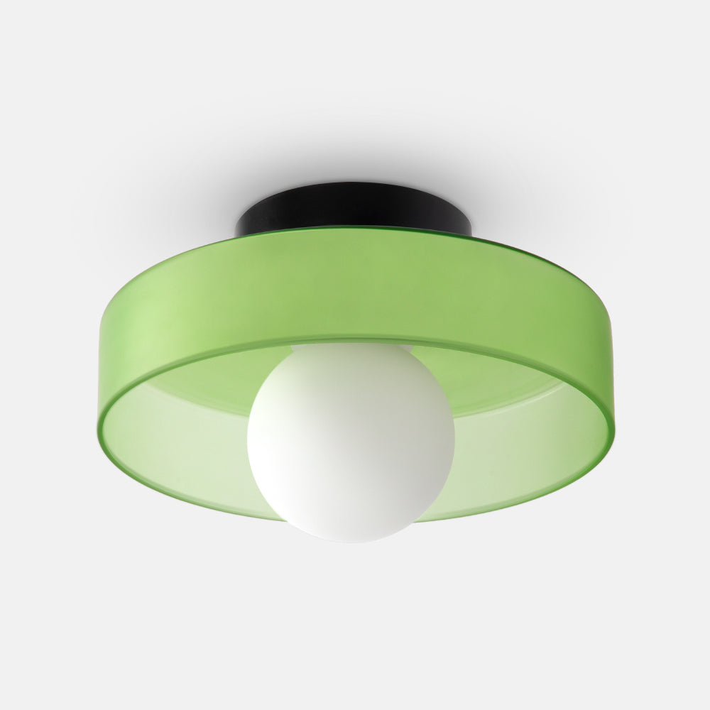 Variant image for Modern Round Flush Mount Ceiling Light – Elegant Glass Fixture for Contemporary Interiors-3