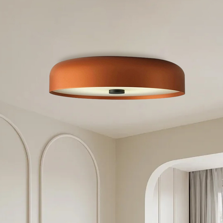 Nordic Retro Flush Mount Ceiling Light with LED Technology – Minimalist Design for Cozy Ambiance, Multiple Sizes Available