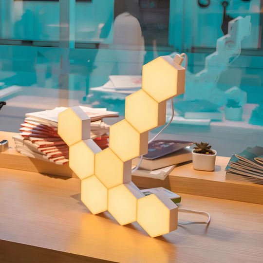 Customizable LED Wall Panels with 16 Million Colors and Music Sync – Hexagonal Design for Creative Lighting
