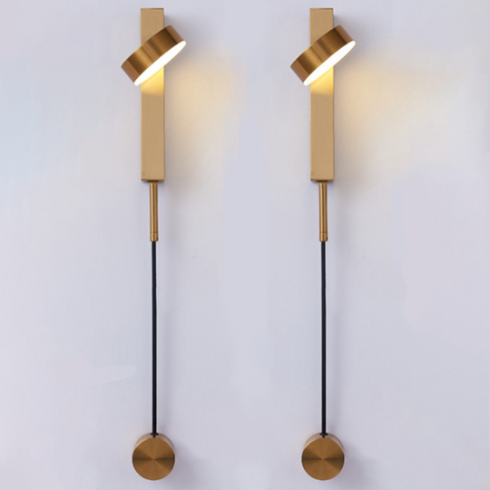Variant image for Gold Wall Lamp with Dimmer Switch – Elegant Wall Sconce Light for Home Decor and Ambient Illumination-2