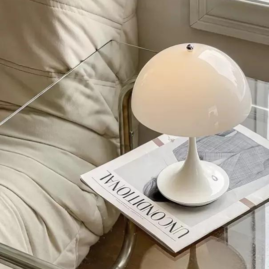 Rechargeable LED Table Lamp – Adjustable Brightness, Modern Acrylic and Aluminum Design, Battery Operated for Versatile Use