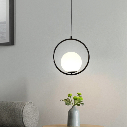 Variant image for Nordic Glass Pendant Light with Golden Finish – Modern Adjustable Hanging Light for Kitchen and Dining Areas-3