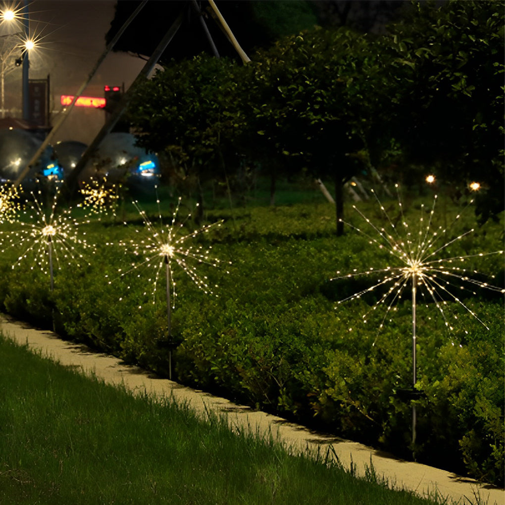 Solar Garden Lights with 200 LEDs – Waterproof Starburst Design for Outdoor Use, Perfect for Gardens and Parties