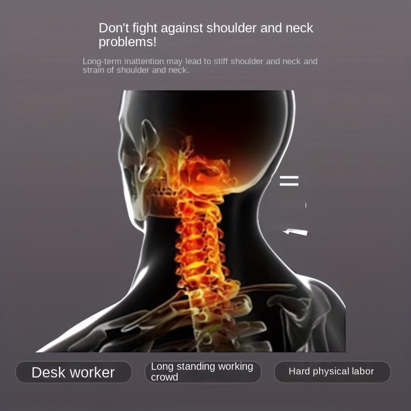 Ergonomisch Gebreid Massage Nekkussen – Zachte, Verstelbare Ondersteuning voor het Slapen | Orthopedisch Contour Kussen