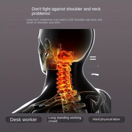 Ergonomisch Gebreid Massage Nekkussen – Zachte, Verstelbare Ondersteuning voor het Slapen | Orthopedisch Contour Kussen
