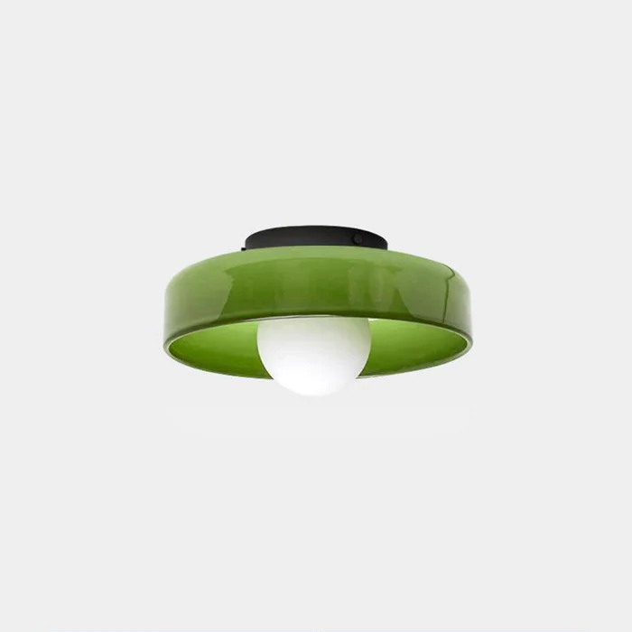Variant image for Modern Round Flush Mount Ceiling Light – Elegant Glass Fixture for Contemporary Interiors-8