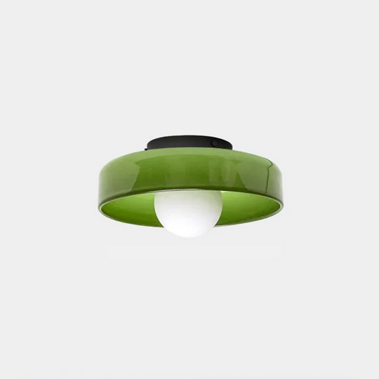 Variant image for Modern Round Flush Mount Ceiling Light – Elegant Glass Fixture for Contemporary Interiors-8