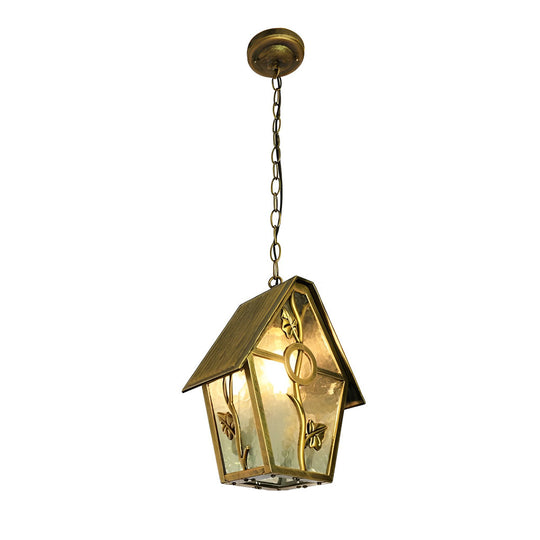 Modern Waterproof Outdoor Chandelier Light – Adjustable Hanging Chain, Durable Aluminum with Glass Lampshade for Exterior Use