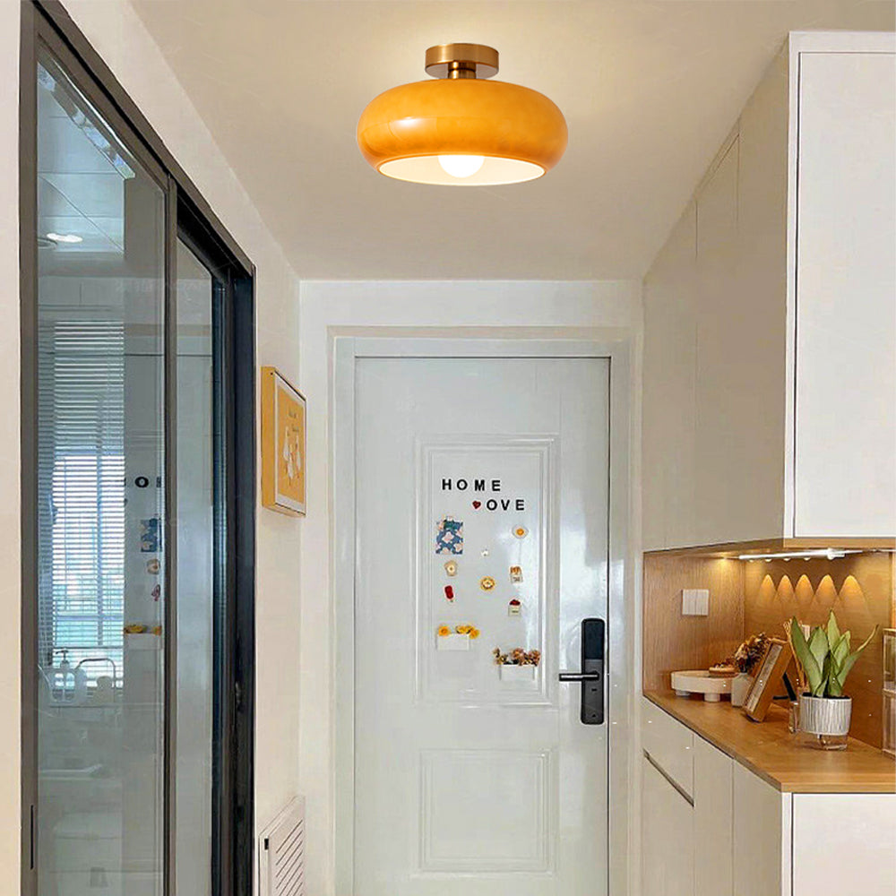 Elegant Vintage Round Glass Ceiling Lights