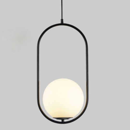 Variant image for Nordic Glass Pendant Light with Golden Finish – Modern Adjustable Hanging Light for Kitchen and Dining Areas-1