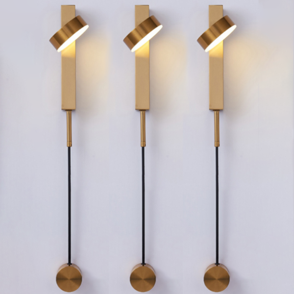 Variant image for Gold Wall Lamp with Dimmer Switch – Elegant Wall Sconce Light for Home Decor and Ambient Illumination-3