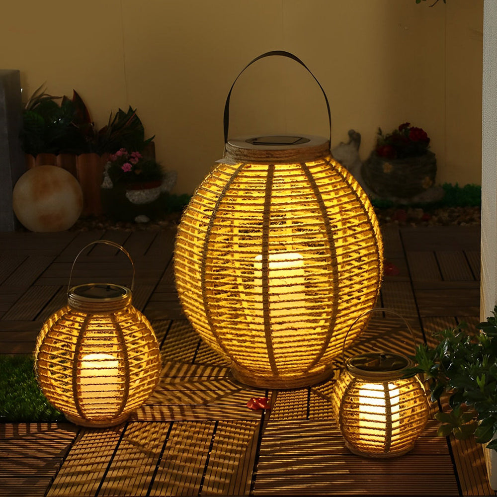Solar Lanterns for Outdoor Use – Waterproof LED Garden Lantern Lights, Portable and Durable for Patios and Events