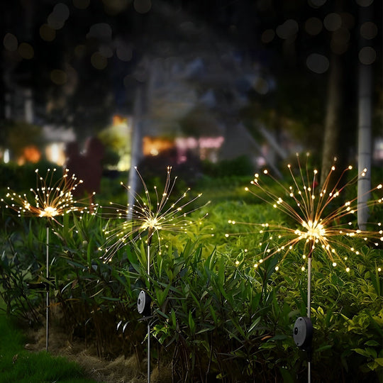 Solar Garden Lights with 200 LEDs – Waterproof Starburst Design for Outdoor Use, Perfect for Gardens and Parties