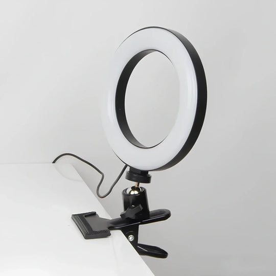 Adjustable LED Ring Light with 360° Rotation – Portable Selfie Ring Light for Phone, Dimmable with Multiple Lighting Options