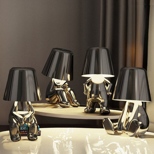 Portable Thinking Table Lamp | Unique Design| Wireless and Rechargeable