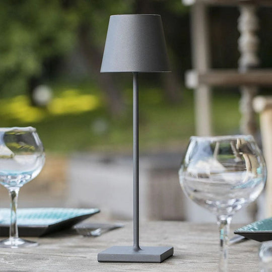 Modern Dimmable Table Lamp – Touch-Sensitive, Rechargeable, 38 cm, Energy-Efficient LED, Cordless Design for Bedside or Desk Use