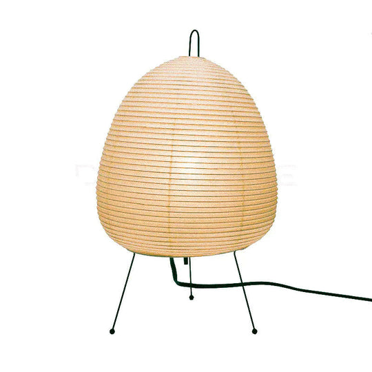 Japanese Rice Paper Table Lamp with Bamboo Frame – Elegant Ambient Lighting for Bedroom or Living Room
