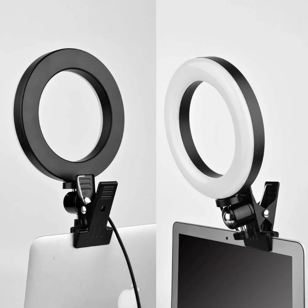 Adjustable LED Ring Light with 360° Rotation – Portable Selfie Ring Light for Phone, Dimmable with Multiple Lighting Options