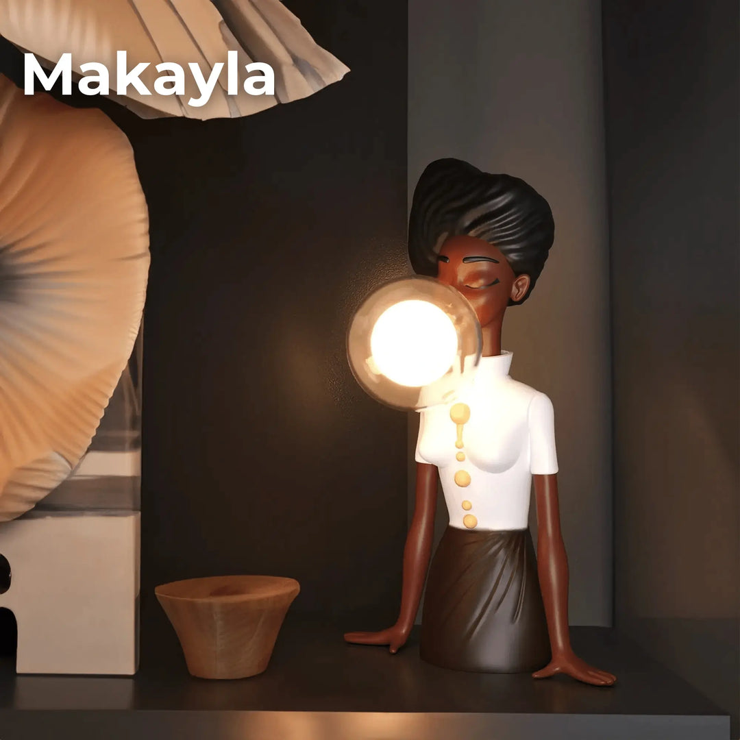 Variant image for Colorful LED Table Lamp Collection – Modern Cultural Design for Living Room and Bedroom Illumination-4