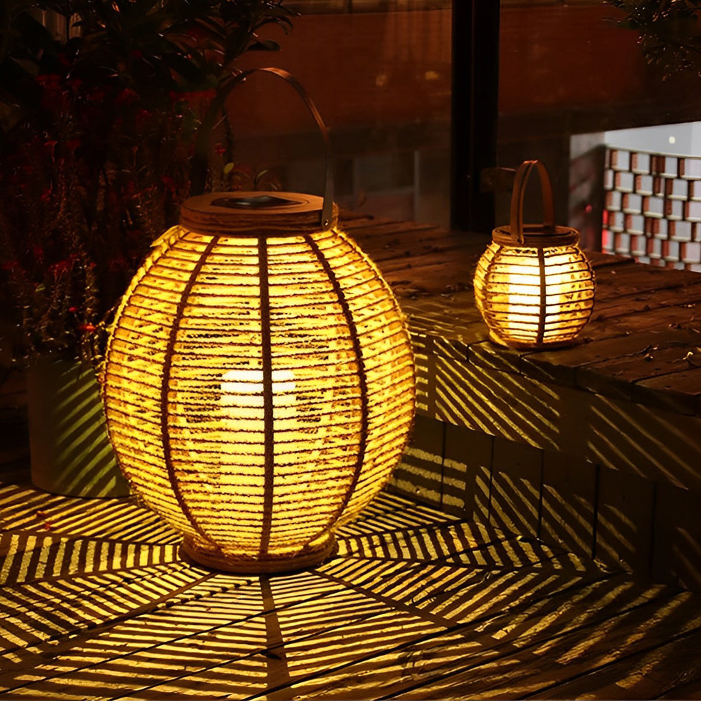 Solar Lanterns for Outdoor Use – Waterproof LED Garden Lantern Lights, Portable and Durable for Patios and Events