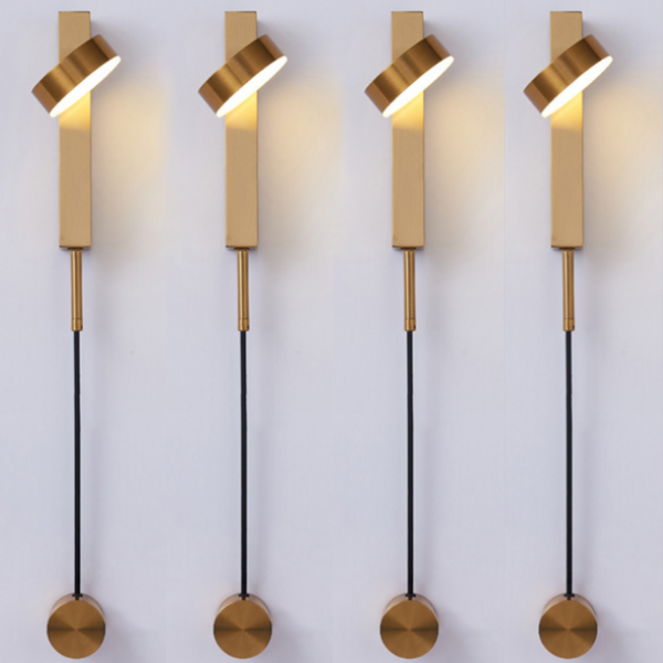 Variant image for Gold Wall Lamp with Dimmer Switch – Elegant Wall Sconce Light for Home Decor and Ambient Illumination-4