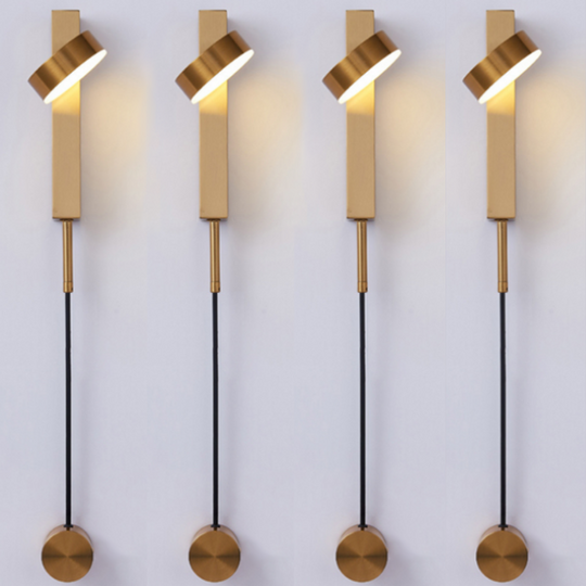 Variant image for Gold Wall Lamp with Dimmer Switch – Elegant Wall Sconce Light for Home Decor and Ambient Illumination-4