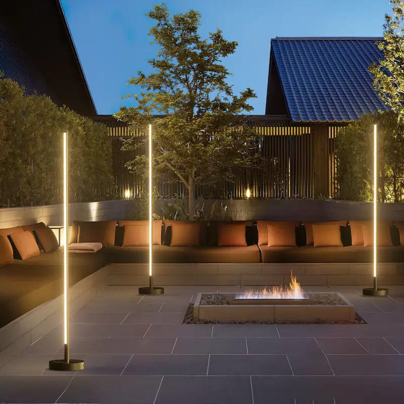 Modern Solar Outdoor Lamp – Durable LED Light Fixture for Patios and Gardens, Weather-Resistant IP65 Design
