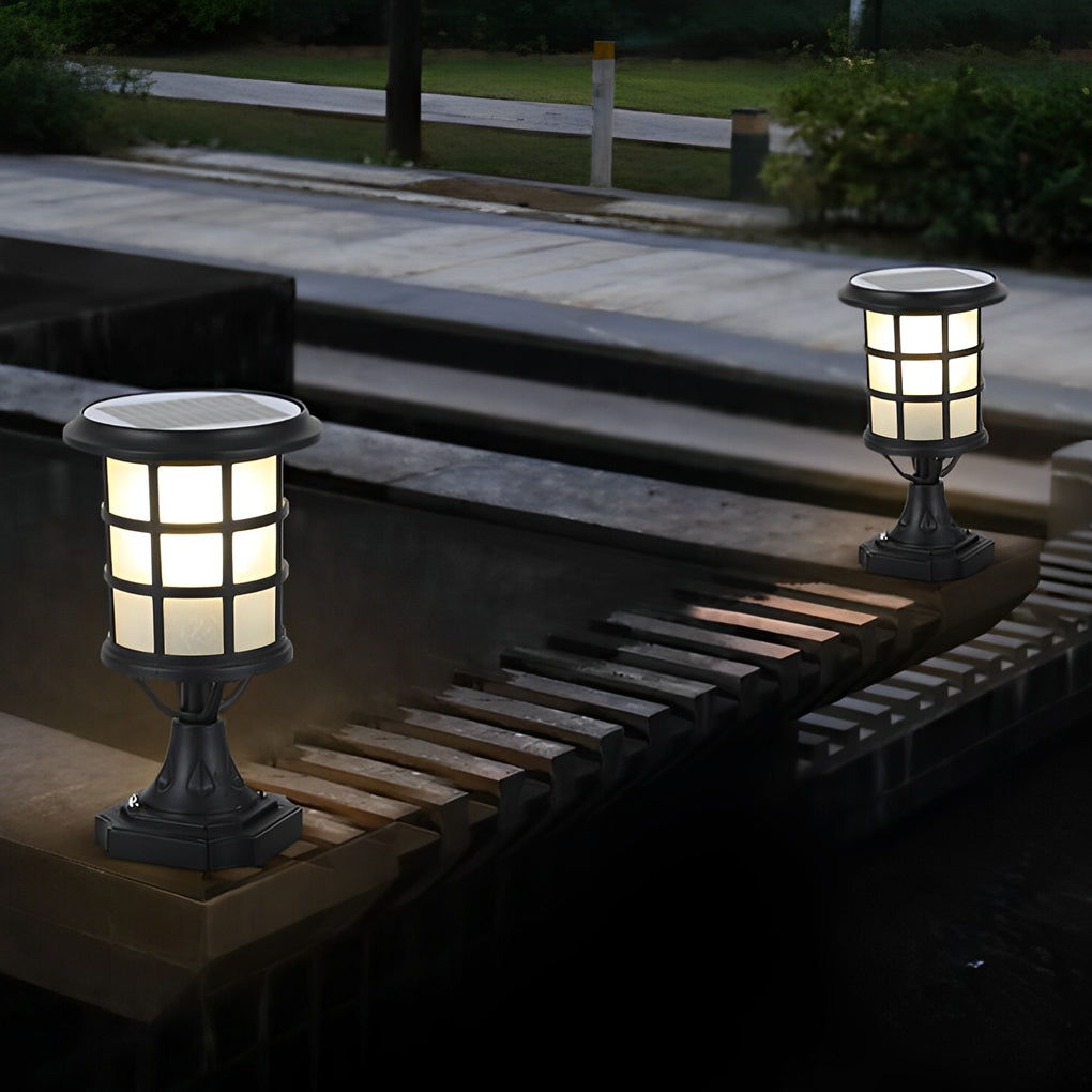 Modern Solar Garden Lights with Remote Control – Waterproof LED Outdoor Lighting for Fence Posts
