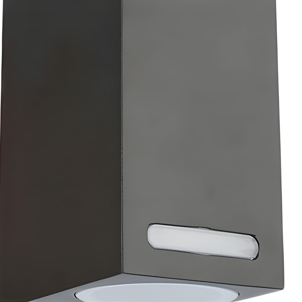 Modern Waterproof LED Outdoor Wall Light Fixture – Black Aluminum Up and Down Sconce for Exterior Illumination