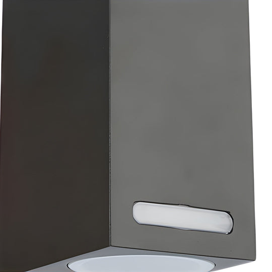 Modern Waterproof LED Outdoor Wall Light Fixture – Black Aluminum Up and Down Sconce for Exterior Illumination