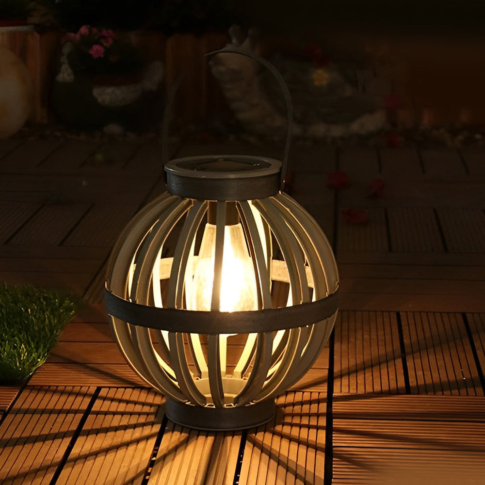 Modern Waterproof Solar Outdoor Lantern with LED Light - Portable Garden Lantern for Elegant Illumination