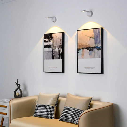 Wireless LED Motion Spotlight with 360° Rotation, Dimmable Light & Easy Installation – Versatile Indoor Lighting