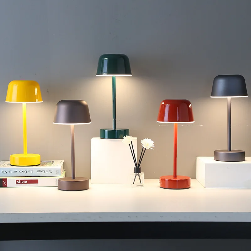 Modern Cordless Table Lamp with Dimmable Light and Adjustable Brightness – Rechargeable Bedside or Desk Lamp