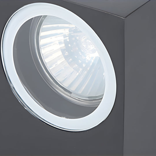 Modern Waterproof LED Outdoor Wall Light Fixture – Black Aluminum Up and Down Sconce for Exterior Illumination